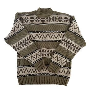 Vintage Jantzen Sport Sweater Men's XL Striped Grandpa Cotton Heavy Oversized